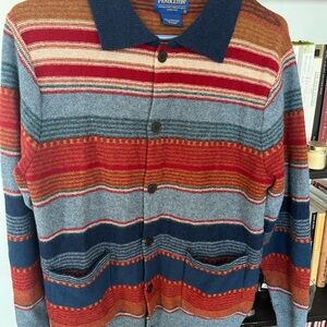 Pendleton Striped Cardigan